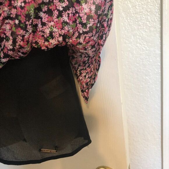 MICHAEL Michael Kors Layered Floral Multi-Color Top Size Small NWT - Picture 3 of 10